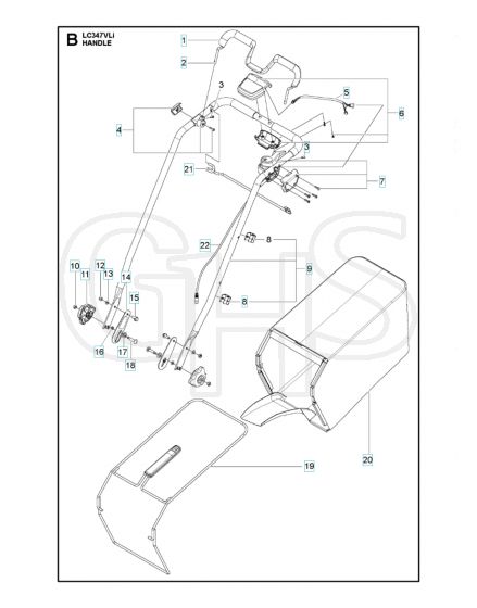 Husqvarna LC 347VLI - Handle