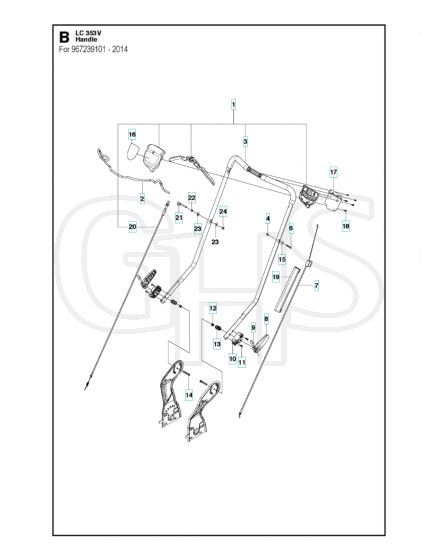 Husqvarna LC 353V - Handle