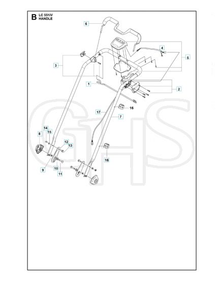 Husqvarna LC551IV - Handle