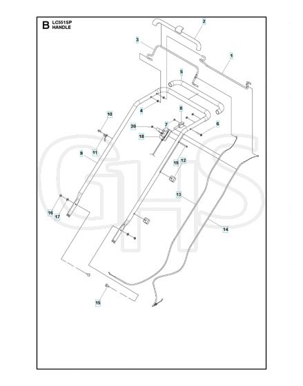 Husqvarna LC551SP - Handle