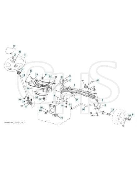 Husqvarna Lgt24K54 - Steering