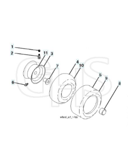 Husqvarna Lgt24K54 - Wheels & Tyres