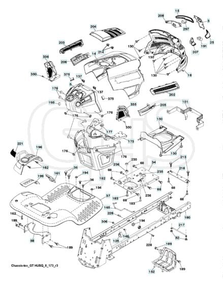 Husqvarna Lgth22V48 - Chassis & Enclosures