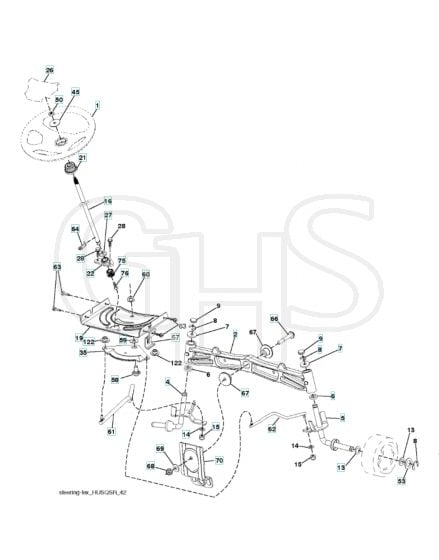 Husqvarna Lgth22V48 - Steering