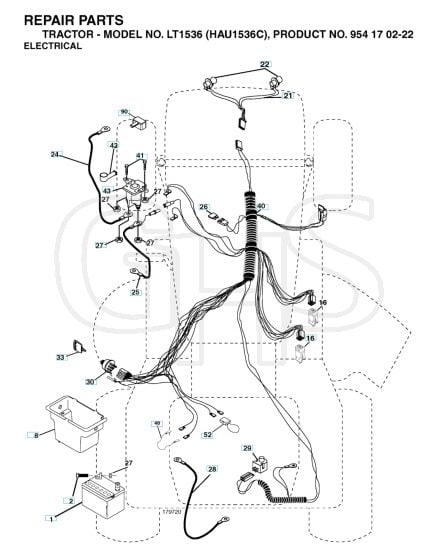 Husqvarna Lt1536 - Electrical