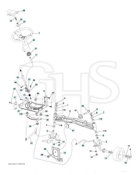 Husqvarna Lt1597 - Steering