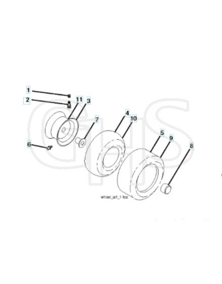 Husqvarna Lt17538 - Wheels & Tyres