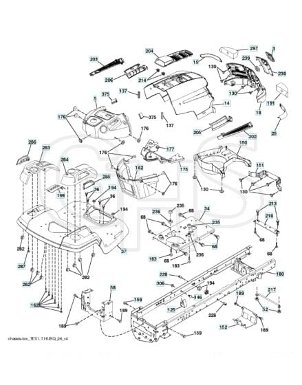 Husqvarna Lt19538R - Chassis & Enclosures