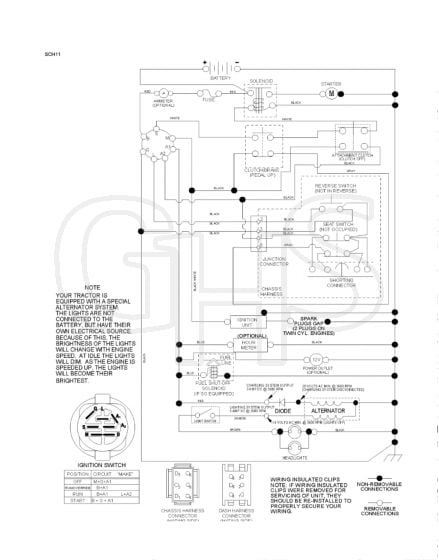 Husqvarna Lt19538R - Schematic