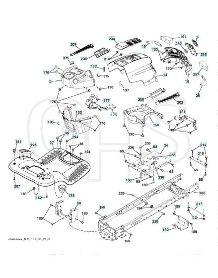 Husqvarna Lta18538 - Chassis & Frame