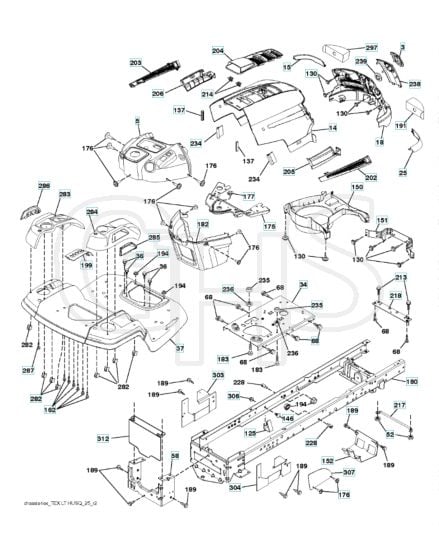 Husqvarna Lth126 - Chassis & Enclosures