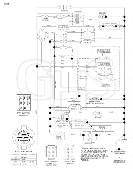 Husqvarna Lth126 - Schematic