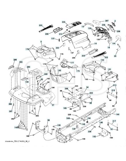 Husqvarna Lth152 - Chassis & Enclosures