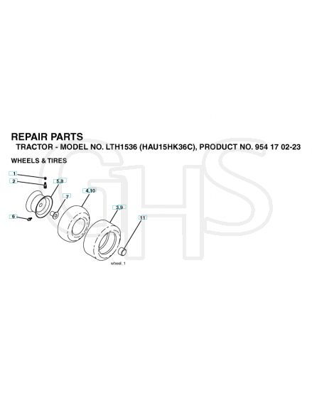 Husqvarna Lth1536 - Wheels & Tyres