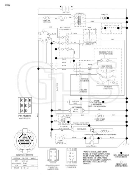 Husqvarna Lth1742 Twin - Schematic | GHS