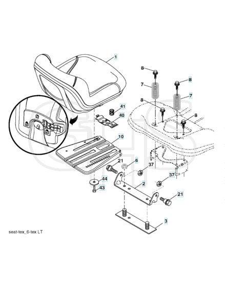 Husqvarna Lth2038 - Seat