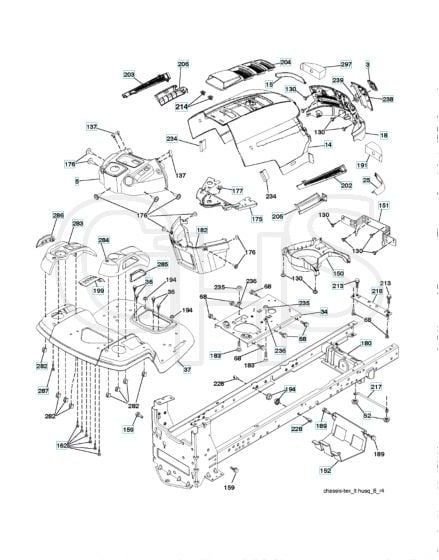 Husqvarna Lth2142D - Chassis & Enclosures