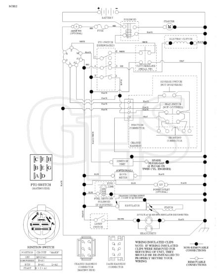 Husqvarna Lth 154 - Schematic