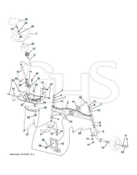 Husqvarna Lth 171 - Steering