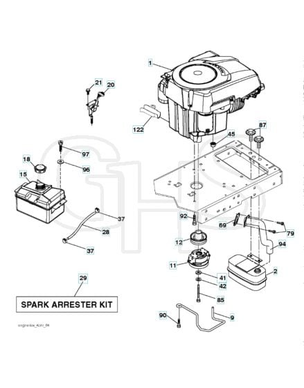 Husqvarna Lth 174 - Engine