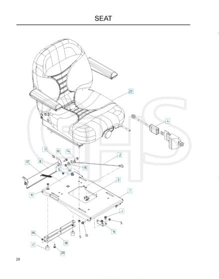 Husqvarna Lz7230 - Seat