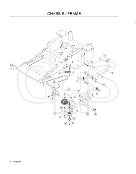 Husqvarna Lzf6127 - Chassis Lower