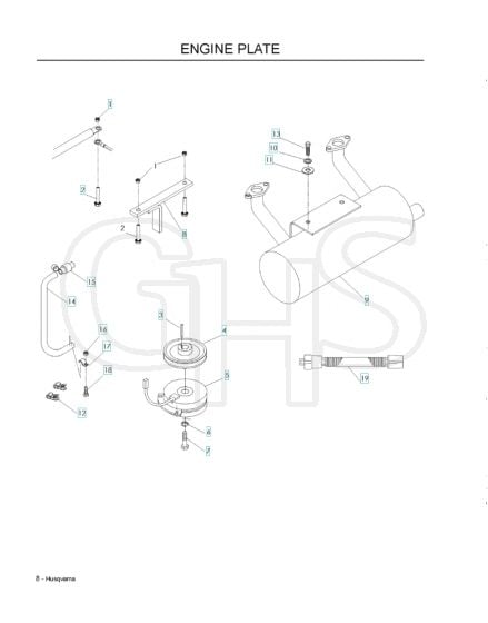 Husqvarna Lzf6127 - Engine Plate