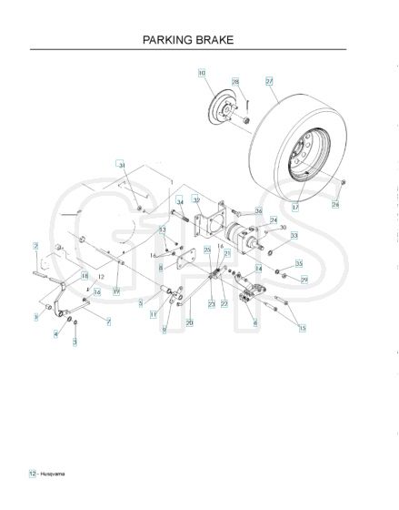 Husqvarna Lzf6127 - Parking Brake