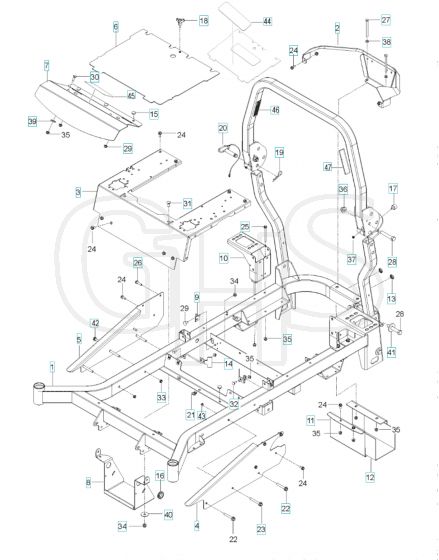 Husqvarna Mz48 - Frame