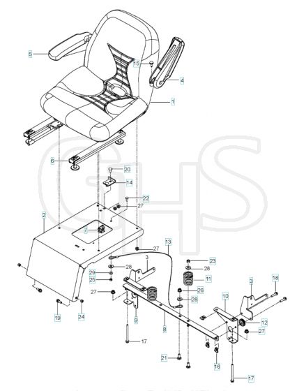 Husqvarna Mz5225 Zt - Seat