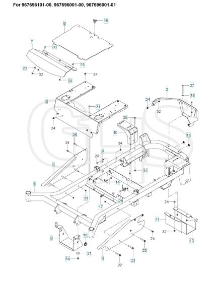 Husqvarna Mz54 - Frame