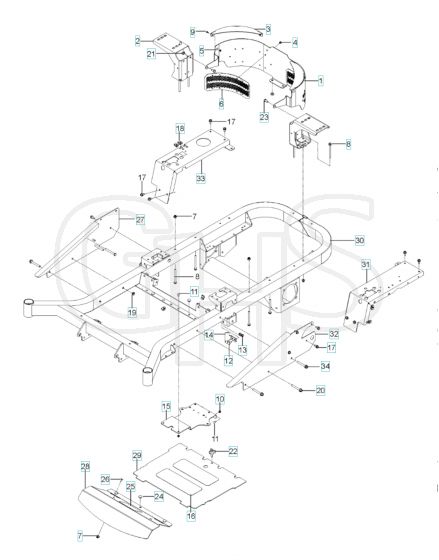 Husqvarna Mz6125 - Chassis & Frame