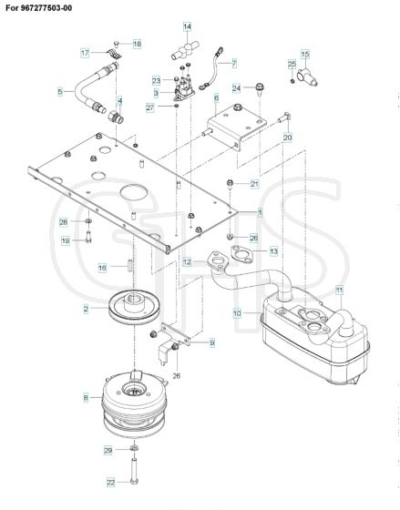 Husqvarna Mz61 - Engine Plate