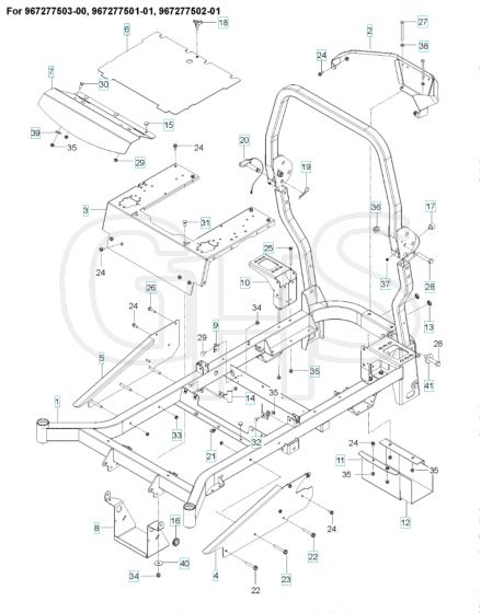 Husqvarna Mz61 - Frame