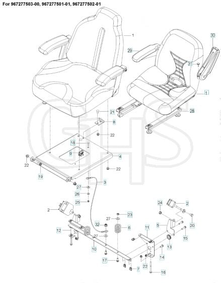 Husqvarna Mz61 - Seat