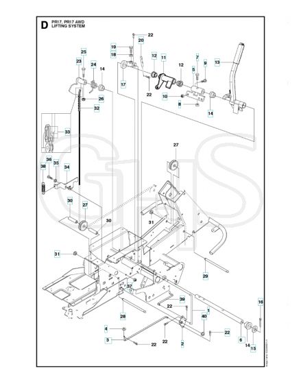 Husqvarna PR 17 - Mower Lift & Deck Lift