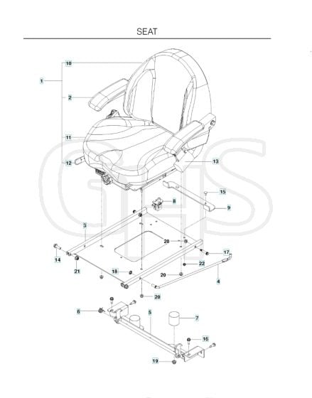 Husqvarna Pz29 D - Seat