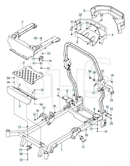 Husqvarna Pz60 - Frame