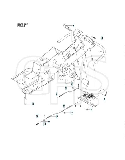 Husqvarna RIDER 11C - Pedals