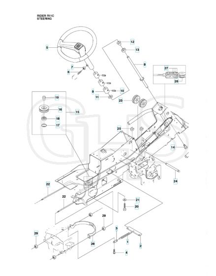 Husqvarna RIDER 11C - Steering