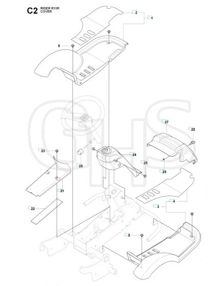 Husqvarna RIDER 11R - Cover