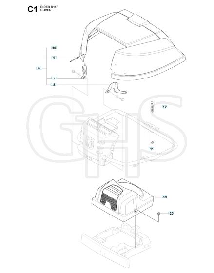 Husqvarna RIDER 11R - Hood