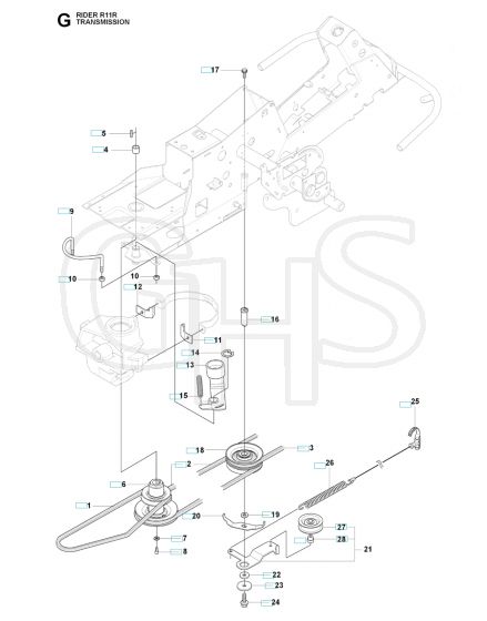 Husqvarna RIDER 11R - Transmission