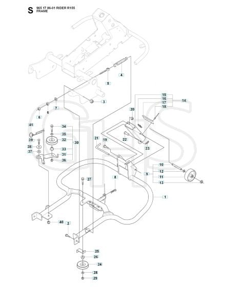 Husqvarna RIDER 155 - Frame