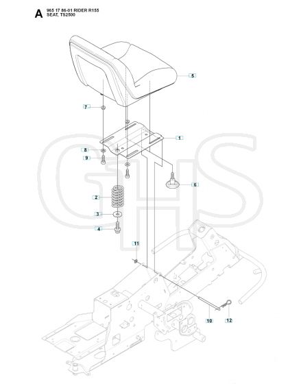 Husqvarna RIDER 155 - Seat