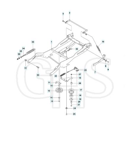 Husqvarna RIDER 15T - Frame