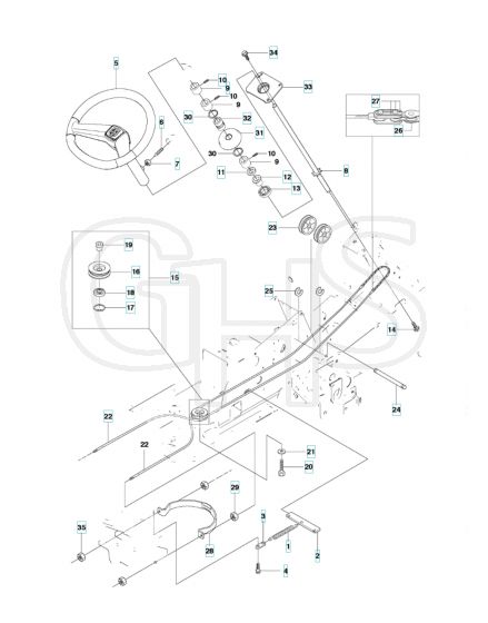 Husqvarna RIDER 15T - Steering