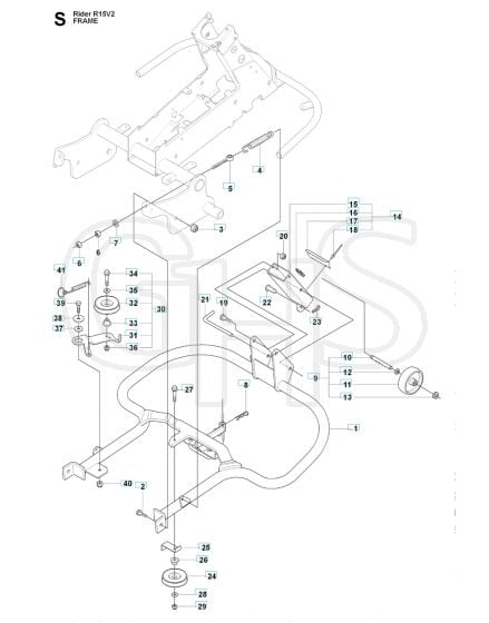 Husqvarna RIDER 15V2 - Frame