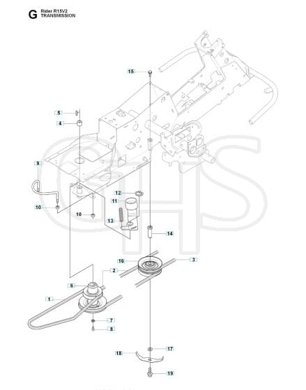 Husqvarna RIDER 15V2 - Transmission