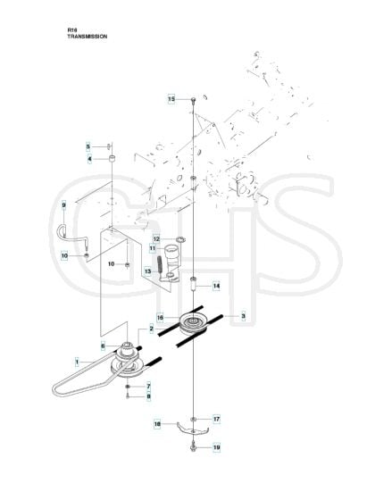 Husqvarna RIDER 16 - Transmission